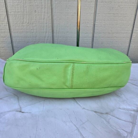 Juicy Couture Y2K Green Leather Hobo Vintage Shoulder Bag - Picture 7 of 10